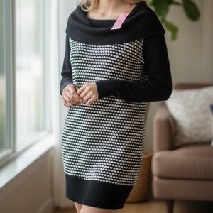 NWT Candies Cowl Neck-Off the Shoulder Sweater/Dress Size M